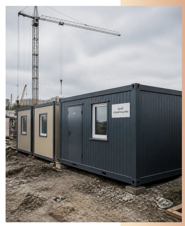 Бытовки для штаба строительства в Шарыпове по цене от 151575 р. | БытовкаПрофи-Шрп
